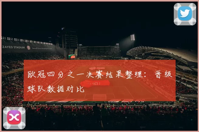 欧冠四分之一决赛结果整理：晋级球队数据对比